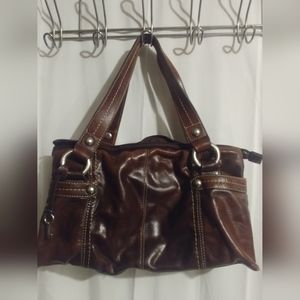 Leather medium fossil Purse